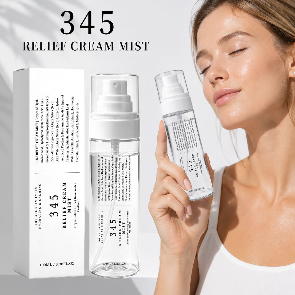 Centella Asiatica Toner - Crema Spray Lenitiva 345 per la